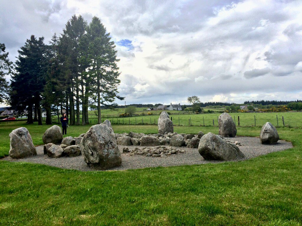 Cullerlie Stone Circle in Aberdeenshire. #StandingStoneSunday