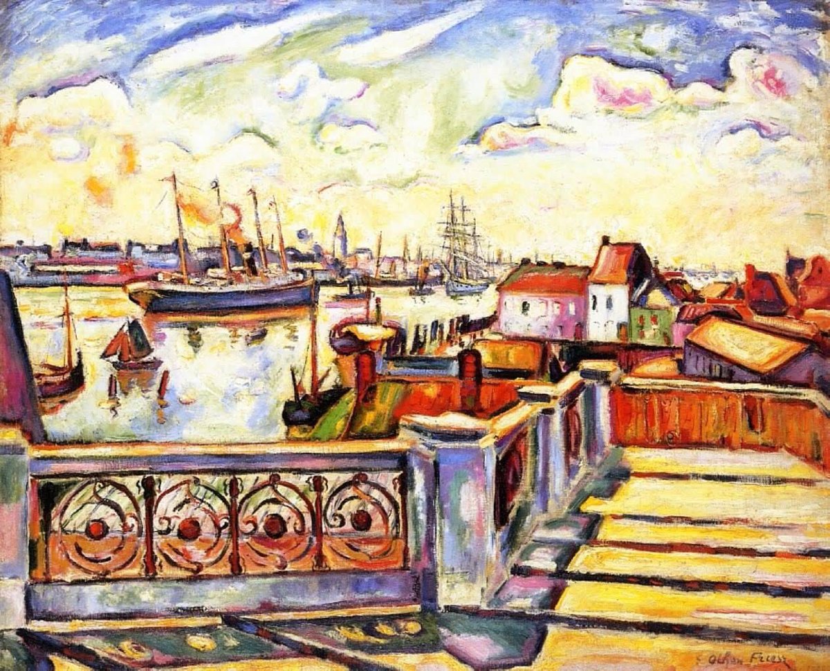 Emile Othon FRIESZ  
Le Port d'Anvers
1906