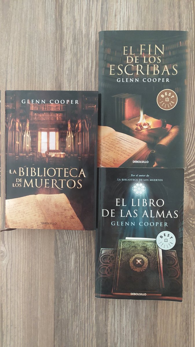 elcabana's tweet photo. Si supieras la fecha de tú muerte, ¿Cómo decidiría vivir tus últimas horas de vida? 
Enganche máximo a esta trilogía. @GlennCooper #labibliotecadelosmuertos #ellibrodelasalmas #elfindelosescribas
#debolsillo #megustaleer https://t.co/HDigUHUMXi
