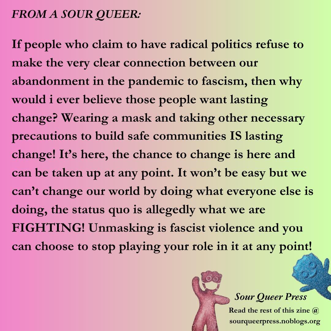 sourqueers's tweet photo. an excerpt from a submission in the Pride and Rage edition of our zine, go read more at https://t.co/PdlJD8D042

the only space we have to be enraged is the space we MAKE. make space for yourself too ❤️‍🔥❤️‍🩹 https://t.co/dYQQ3Fv3HV