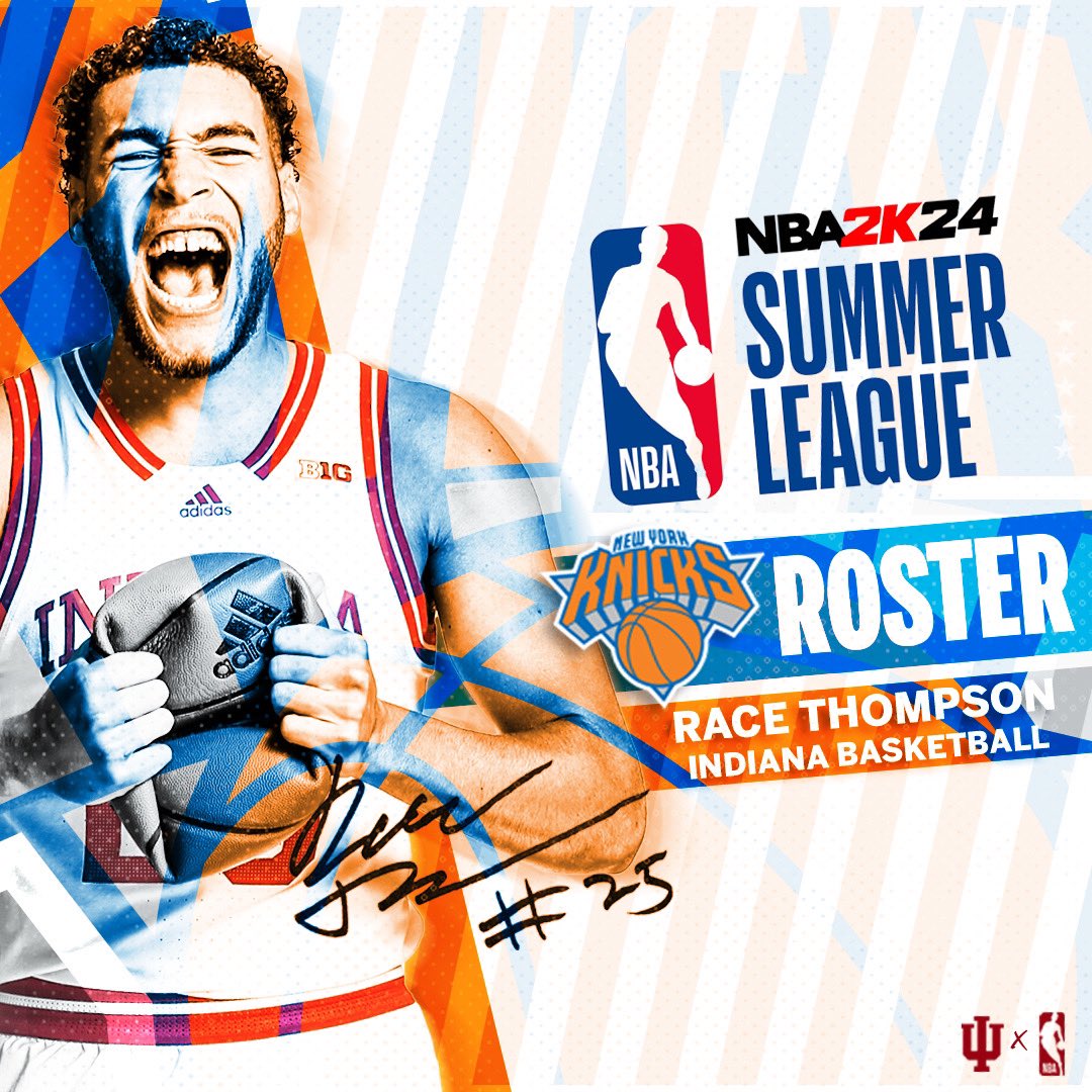 IndianaMBB's tweet photo. Race Thompson landed a spot to compete with the Knicks in the #NBA2kSummerLeague.

#ProIU | #NewYorkForever https://t.co/zccbiY8nAH