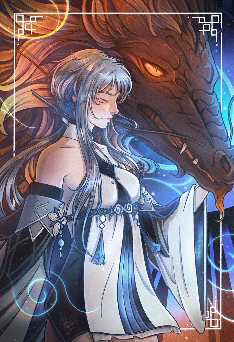 Luriusasi's tweet image. King and Queen of Liyue Part 2 🌌🌅
•
#genshinimpact #guizhong #zhongli #guili