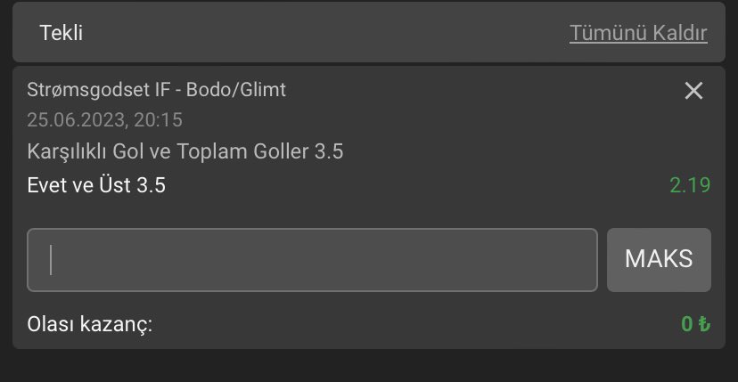 baybetsnroll's tweet photo. Kazanırsak 5 kişiye 100₺ 💵💵

Stroms - Bodo 

Norveç l 20:15

Betbox https://t.co/K8vM8rmL0G
Hilton https://t.co/LTjSHICeoN
Alfa https://t.co/mRC5OYRMit

Bol şans. https://t.co/vUHtlsIBub