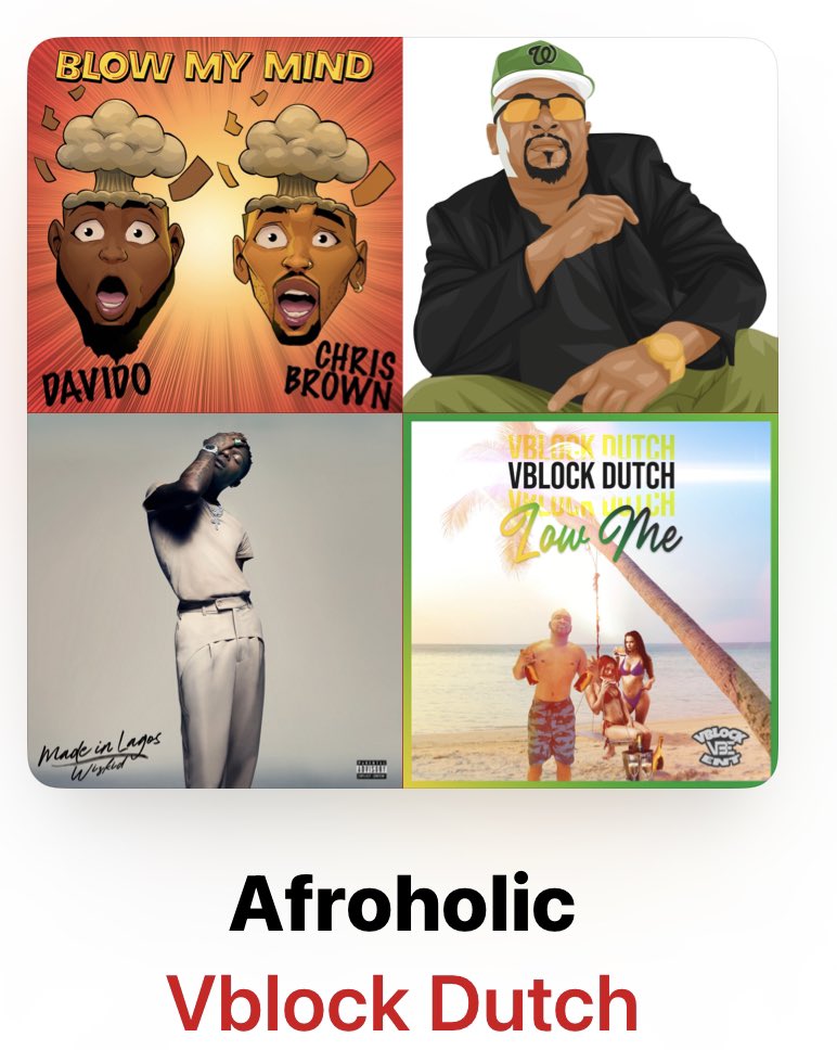 Afrobeat music is so 🔥🔥🔥Let’s go dancing- Listen to #Afroholic on @AppleMusic 
music.apple.com/us/playlist/af… 

#AppleMusic 
#afrobeat #playlistcurator #vblockdutch #glastonbury2023