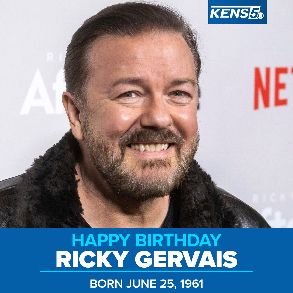 HAPPY BIRTHDAY! Actor and comedian Ricky Gervais is celebrating his 62nd birthday today! 
 