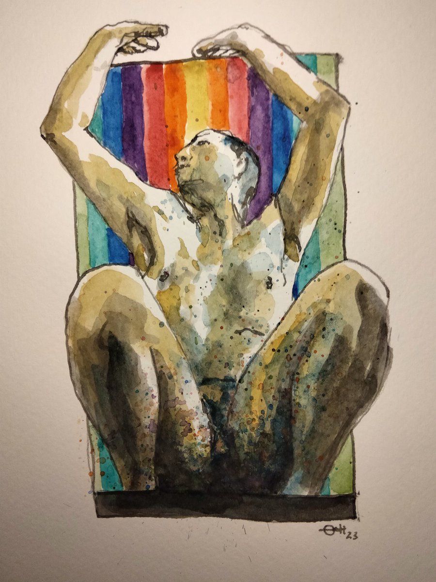 Education on Consent

#thedailysketch #watercolour and #inkdrawing of a #nudefigure with a colourful background
#originalartwork #figuredrawing #contemporaryart #artforsale ebay.co.uk/itm/3257080096…