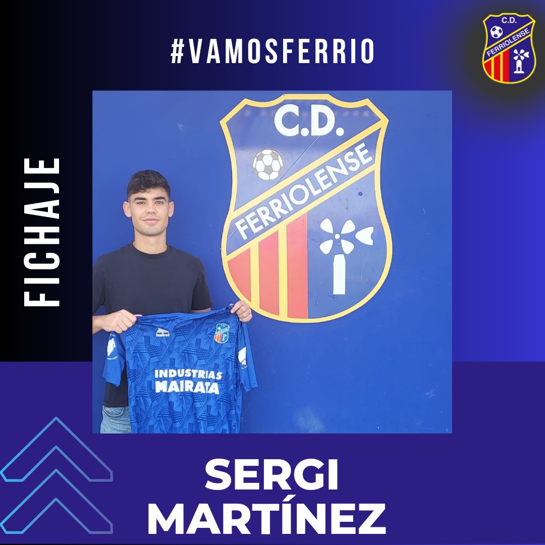 cd_ferriolense's tweet photo. ℹ️ Fitxatge 

Sergi Martínez s'uneix al nostre projecte procedent de la Penya Arrabal Juvenil. Lateral dret que ens aportarà velocitat, frescura i joventut.

Benvingut

#vamosferrio https://t.co/Qvk6J9zvB9