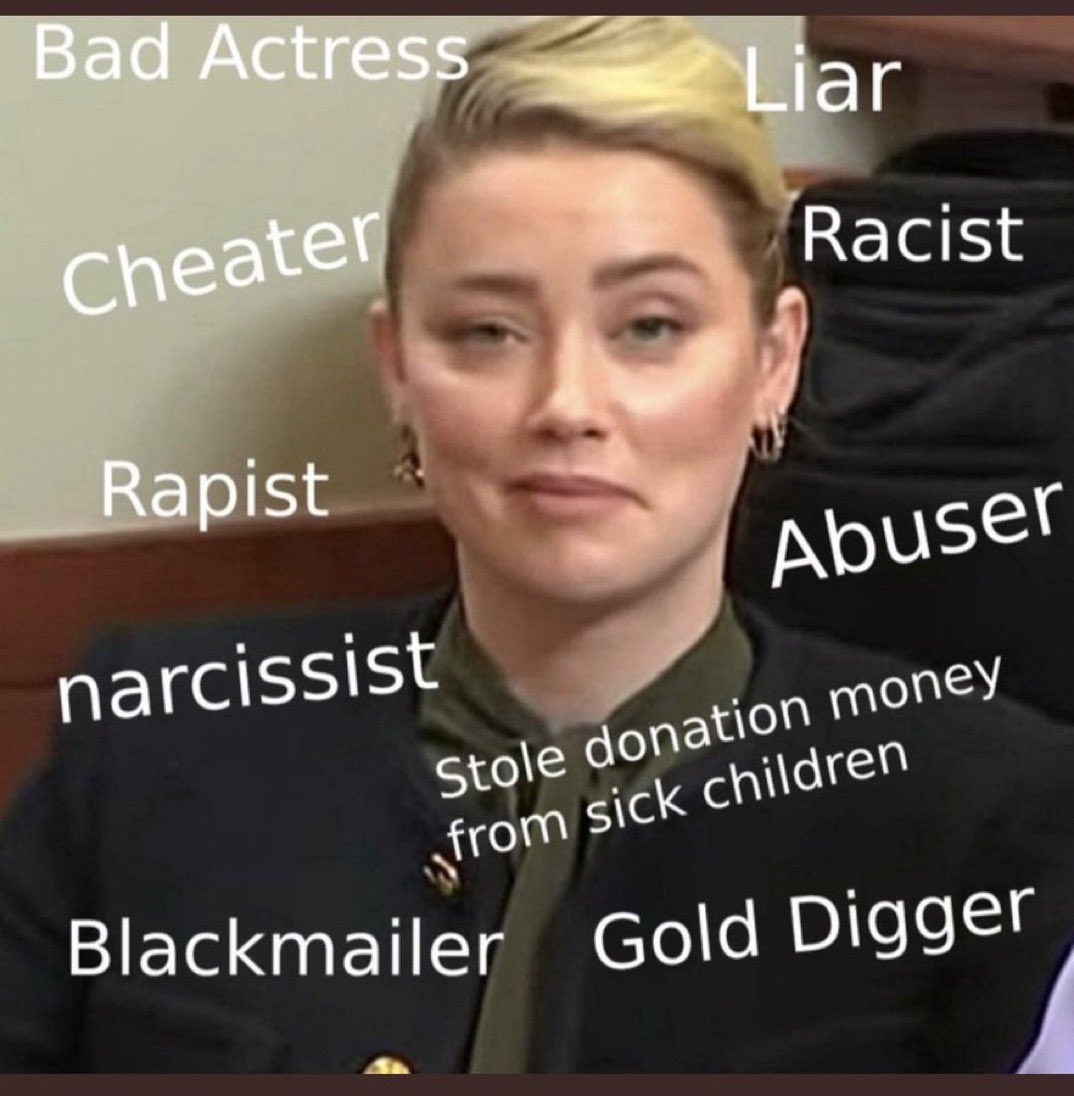 If you stand with amber after watching the full trial you’re stupid
#AmberTurd #AHStansAreUnhinged #AmberHeardIsAnAbuser #AmberHeardIsFinished #AmberHeardIsALiar #AmberHeardCharityFraudster #AmberHeardPerjury #BoycottAquaman2