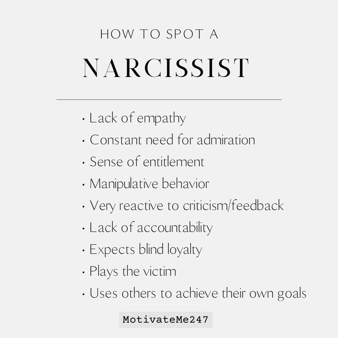 How to spot a narcissist: