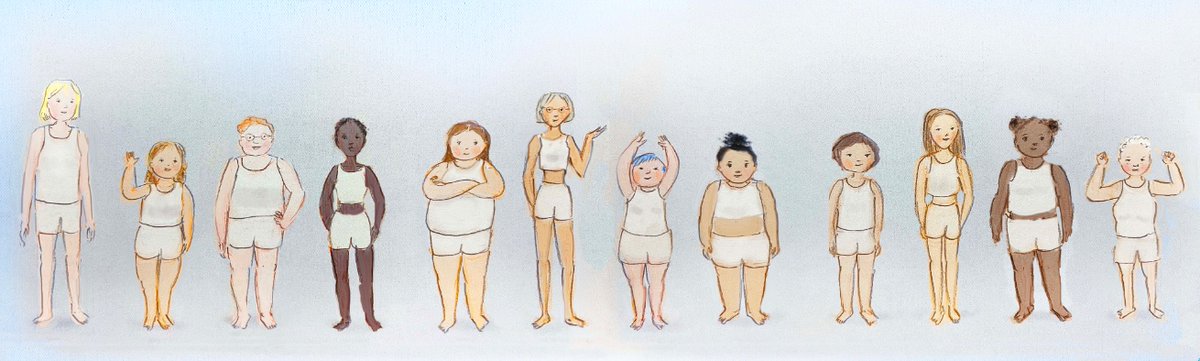 We are all different. We are all #beautiful. Practicing different body types (reminds me of the Dove soap commercial). ❤️#kidlitart #kidlit #illustration #art #artist #asianamericanartist #sketch #drawing #artists #diversity #weareallbeautiful #loveyourself #lovewhoyouare