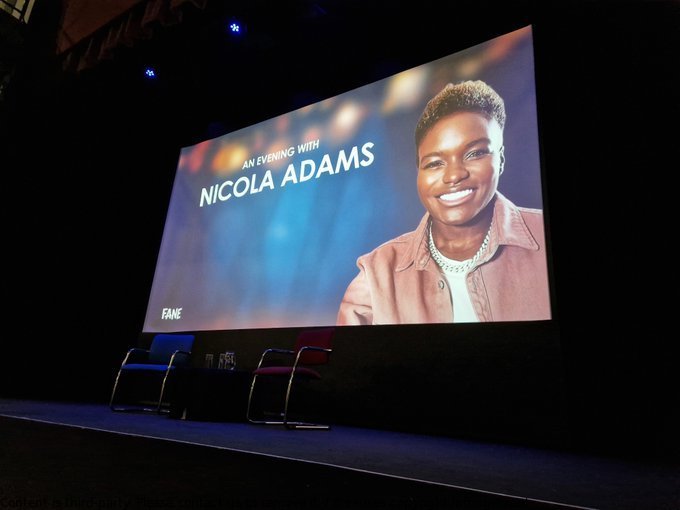 Enjoyed a lovely evening listening to Nicola Adams and Tanya Arnold at Carriageworks. Thanks for sharing and all you do! Great job Tanya. Wish it had gone on longer. #NicolaAdams #TanyaArnold #FaneProductions #WhatsOnLeeds #Women'sboxing