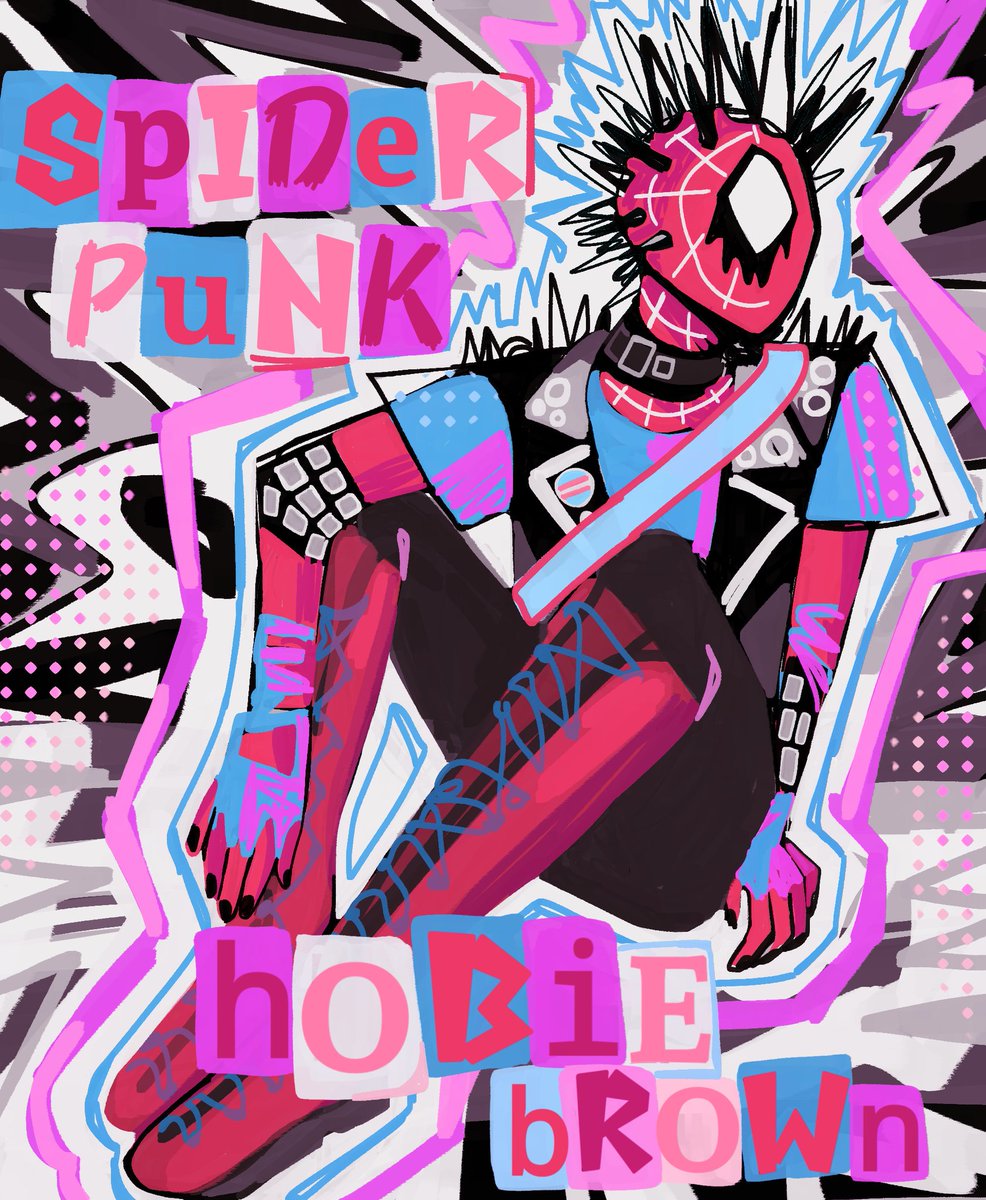 qmortentia's tweet photo. hobie my beloved <3 #Spiderpunk #HobieBrown #AcrossTheSpiderverse https://t.co/aOb6J2L3nq
