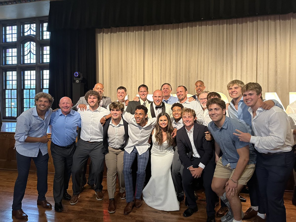 Great time celebrating the marriage of Garrett and Ally Hudson! Excited to see what the future holds for you two.  Thank you for the impact you both have on the students at HSE.  There are few that have as much Royal pride as you!  #outkickedhiscoverage.