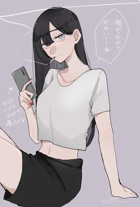 #創作百合 #百合   ギャップのあるお姉さん