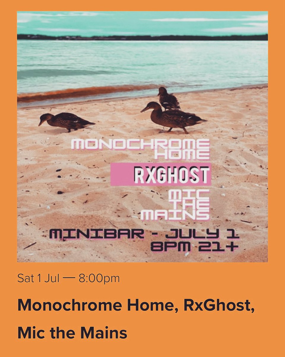 rxghostband's tweet photo. If you’re not busy, we’re playing @miniBarKC Saturday. https://t.co/usf9pWKxjX