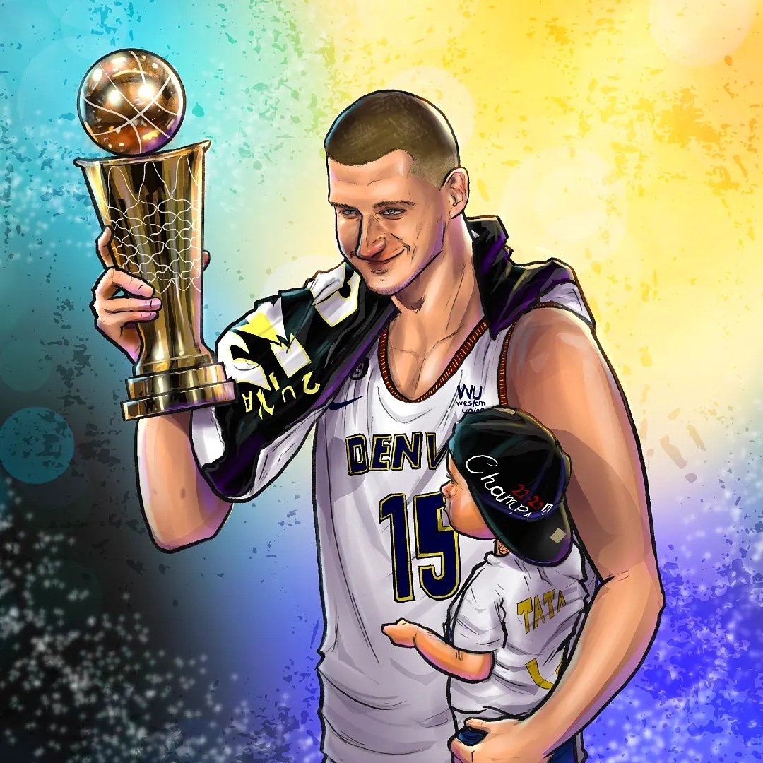 DibusRodo's tweet photo. My art of the Champ‼️🏀🎨
@nuggets
The JOKER 🃏 https://t.co/Rg0zoIxc8v