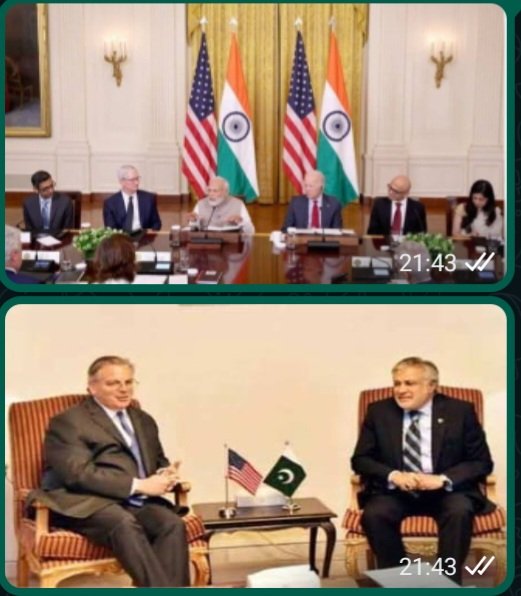 Two #Pics are telling the #tales of two bordering #neighbours (🇵🇰 &🇮🇳), their #choices, their #priorities, their #strategies, their #foreignpolicies, their way to govern their #countries & above all their current #standing amongst #LeagueOfNations, #globally. 

#trade #diplomacy