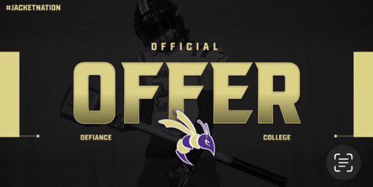 CJCrawford05's tweet photo. Super blessed to receive my first offer from Defiance college! @Coach_Black7 @ColvinsCreek @Beavercreek_FB https://t.co/guujwwyJf0