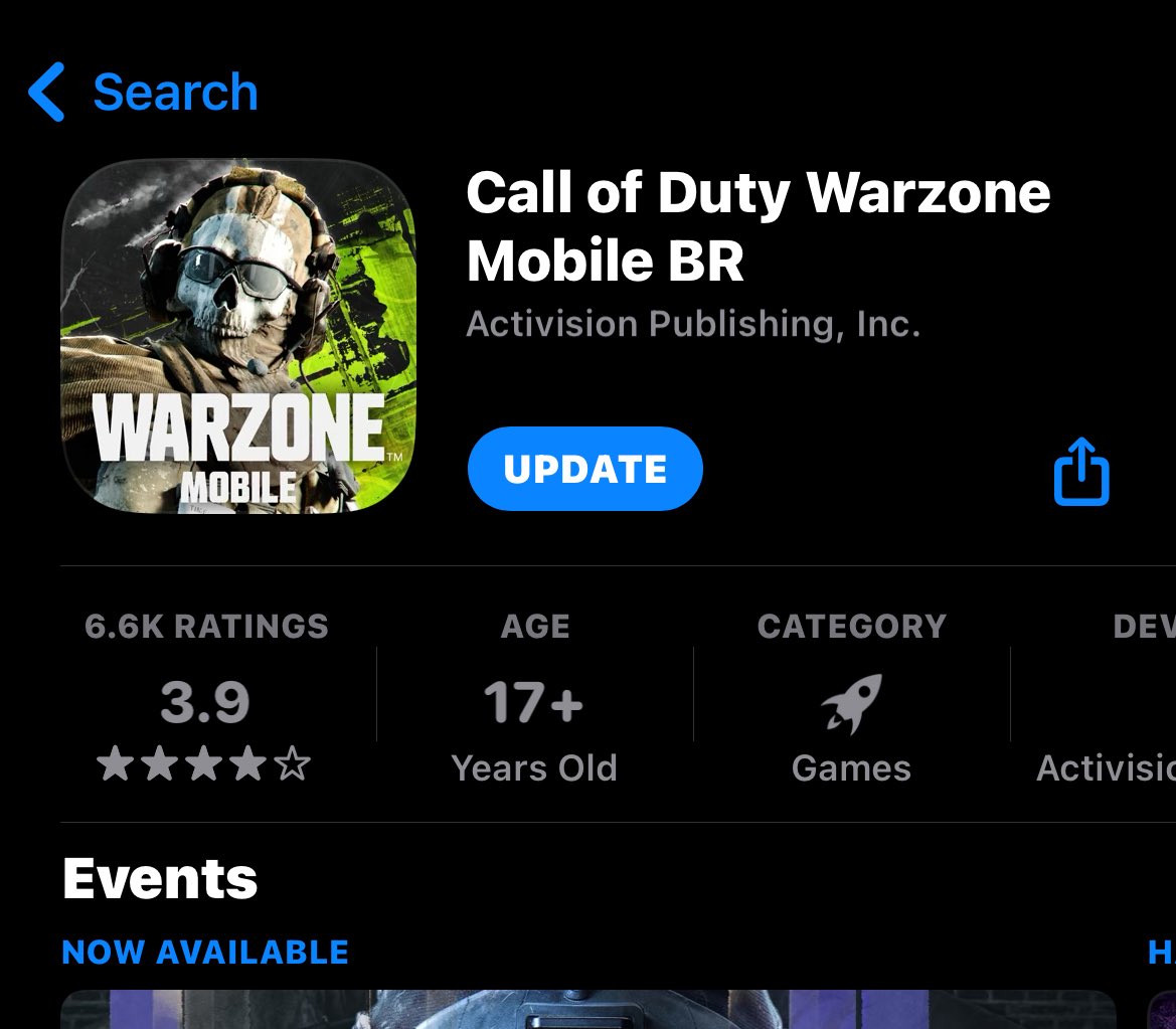 Warzone Mobile ios update with 60fps out now !!