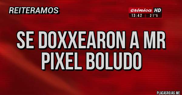 CronicaPuntoExe's tweet photo. #sonicexe PELOTUDOS DE MIERDA DOXXEARON A MR PIXEL Y LE MANDARON AMENAZAS DE MUERTE https://t.co/xUS32v5dXM