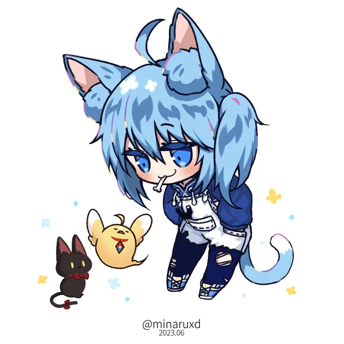 落書きにゃー #迷子羽根 #haneart #Vtuber