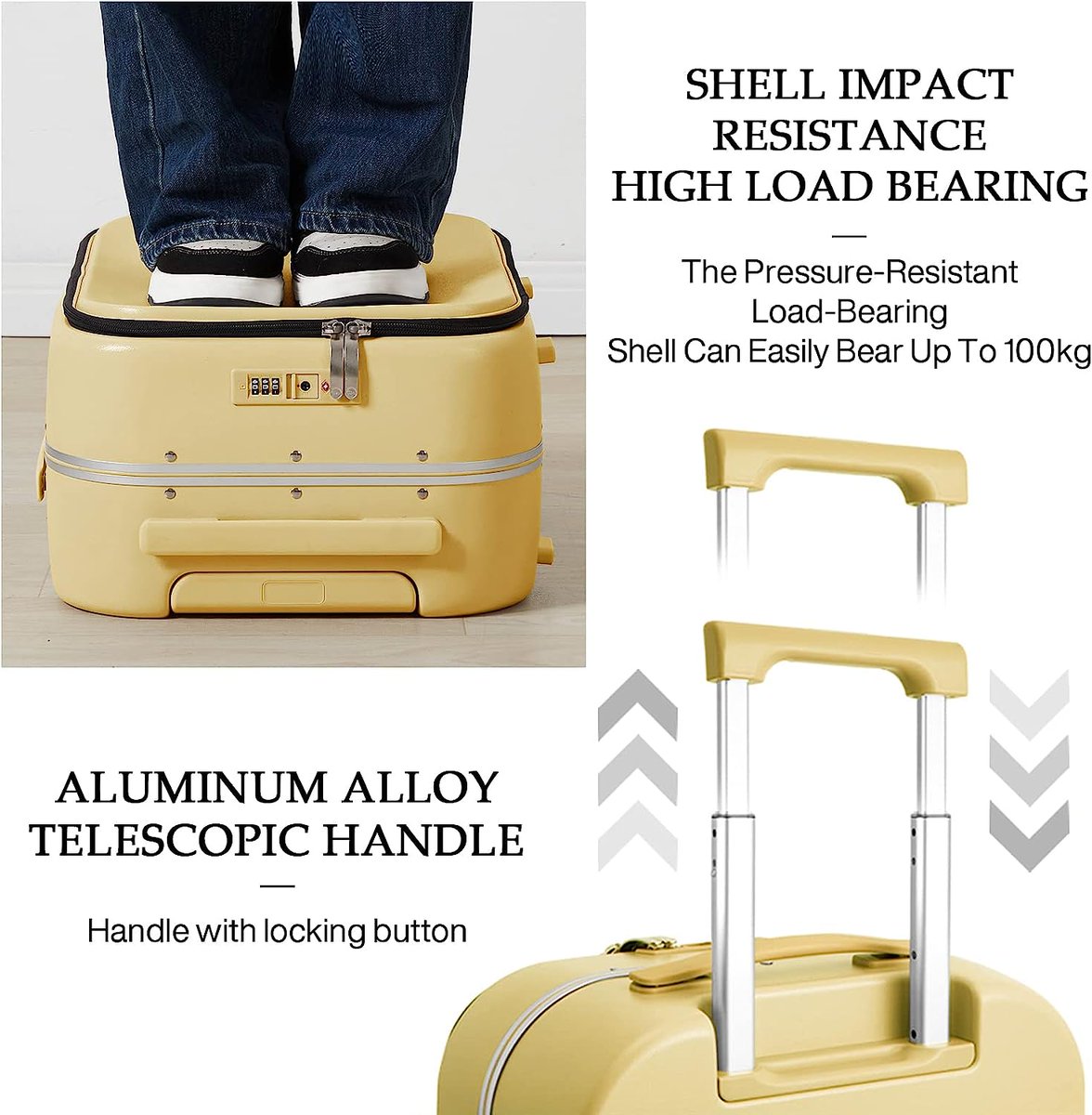 BestShop1524555's tweet photo. Carry On Luggage, 20'' Suitcase with Front Laptop Pocket, Travel Rolling Luggage Aluminum Frame PC Hardside with Spinner Wheels & TSA Lock and Cover - Avocado Green
SHOP HERE:#https:https://t.co/HgLgJYzgbL
#familyshop https://t.co/ZtHutplYZJ