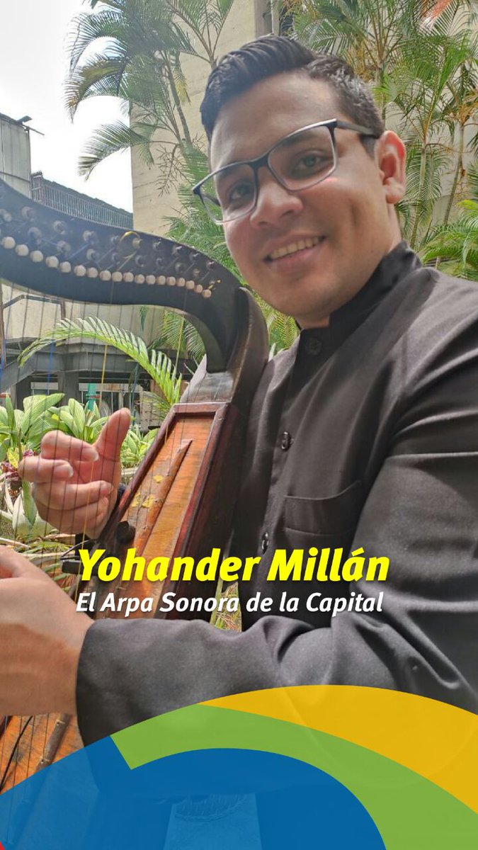 CulturaenCantv's tweet photo. Conoce a Yohander Millán, el arpa sonora de la capital , que con 10 años de trayectoria musical ha cautivado al público colombovenezolano con su ejecución y pasión por arpa llanera https://t.co/gu3Qu893C6 👈☺️🥳

 #TalentoNacional #Música https://t.co/PyqDg12end