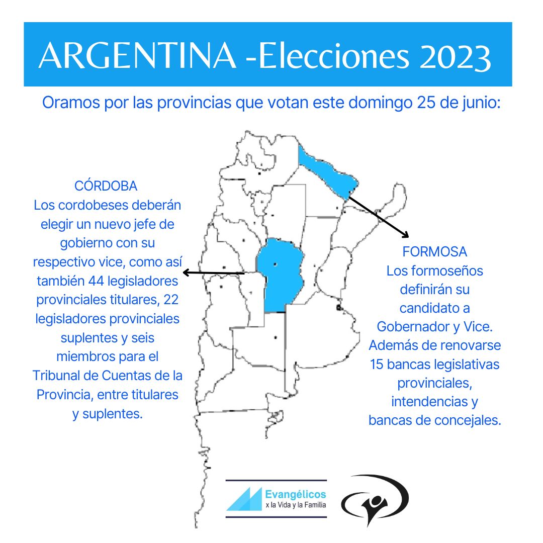 #Elecciones2023 
A la espera de los resultados electorales de #Córdoba y #Formosa,  oramos por una jornada democrática transparente.