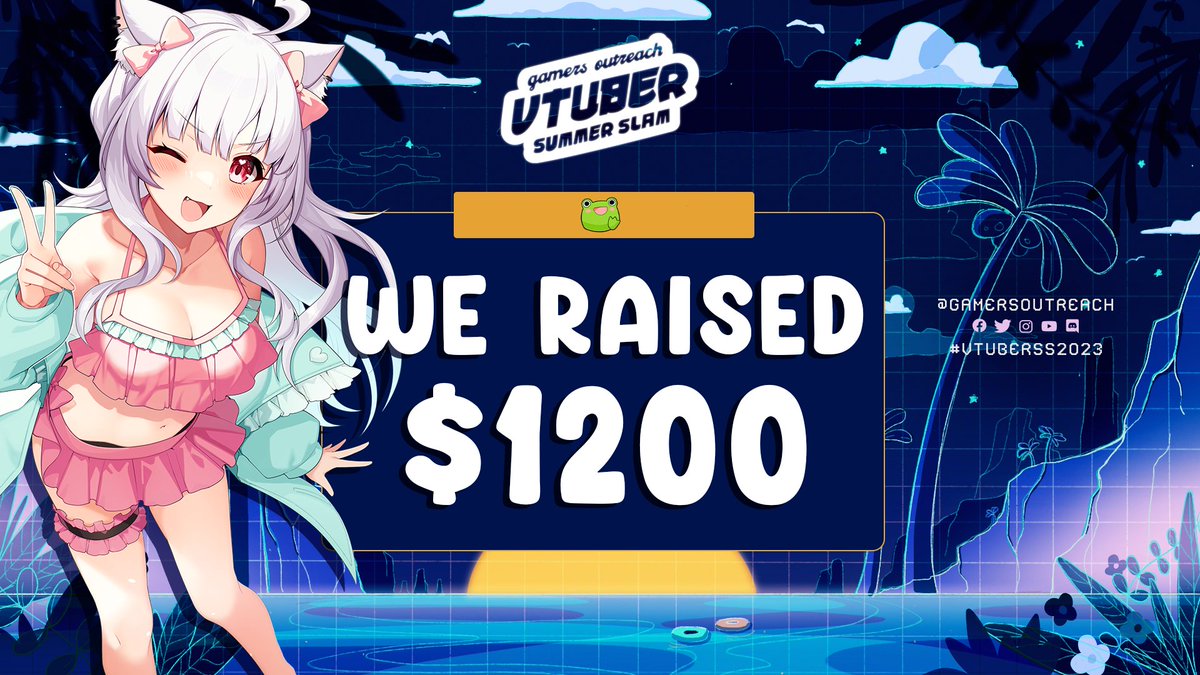 I'm at a loss for words, thank you all so much for raising money for @GamersOutreach with me 🩵💛

#VTuberSS2023