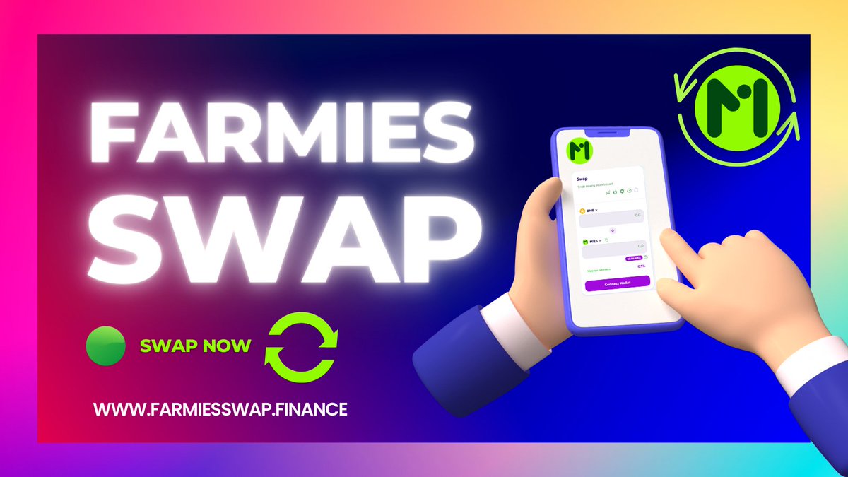 farmiescoin's tweet photo. 🧑🌾🔃 #FarmiesSwap is a #DEX that operates without a central authority. It allows direct peer-to-peer trading b/w users through smart contracts on a blockchain network.
SWAP now🔁🔁
🌐 https://t.co/P9ajoUSIC8
🟢Follow: @farmiesswap
#SundayFunday #sundayvibes #MarcusGrants https://t.co/Pc1GjK93OY