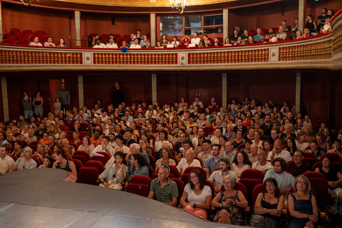 SandyBlancoOff's tweet photo. Le 23 juin 2023 "Au bout de la course"  et son making of au théâtre municipal de Béziers ont été très bien reçus. Merci au public et aux étudiants actuels et anciens, comédiens, personnels de l'IUT qui se sont déplacés pour cet événement ! @Iutbeziers @MMIBeziers @umontpellier https://t.co/NWvBYKjtxp
