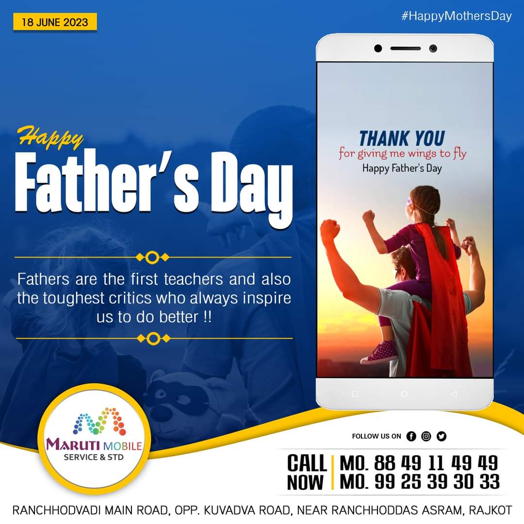 Happy Father's day !! 👨‍👩‍👧‍👦

Fathers are the first teachers and also the toughest critics who always inspire us to 
#fathersday #fathersdaygifts #dad #happyfathersday #love #father #family #mothersday #fathersdaygiftideas #daddy #gift #giftideas #birthday #fathers #fathersdaygift