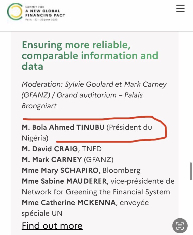 firstladyship's tweet photo. The President of Nigeria was supposed to speak on this Topic at the Paris Summit.

My honest question is, what happened? https://t.co/ImlkXmtp1K