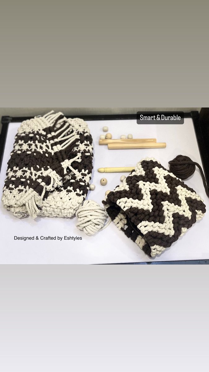 eshtyles's tweet photo. Cotton Cord,Macrame Bags,Made by #eshtyles.
New Stylish bags in different... https://t.co/34UgCDI662
Video on @YouTube
Follow on @instagram
https://t.co/lc01eiGyOm
#macrameproject #startup #cottoncord #handbags #macrameproject #macrameinitiative #makeinindia #madeinindia https://t.co/0qfxyKwFx7