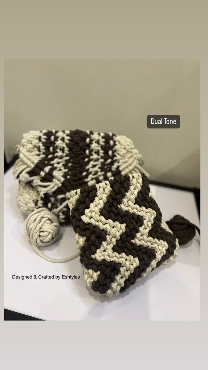 eshtyles's tweet photo. Cotton Cord,Macrame Bags,Made by #eshtyles.
New Stylish bags in different... https://t.co/34UgCDI662
Video on @YouTube
Follow on @instagram
https://t.co/lc01eiGyOm
#macrameproject #startup #cottoncord #handbags #macrameproject #macrameinitiative #makeinindia #madeinindia https://t.co/0qfxyKwFx7