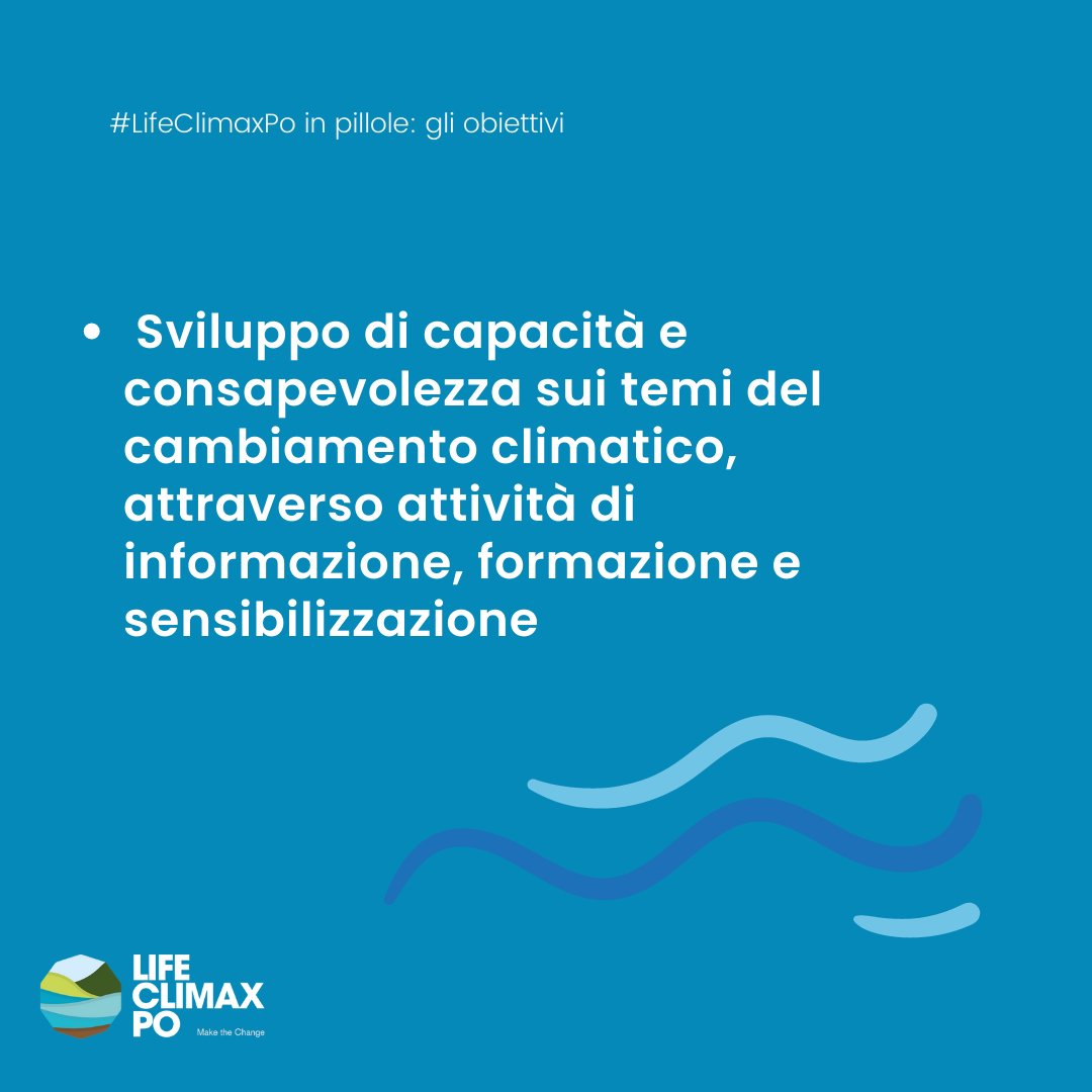 #LIFEClimaxPo in pillole💧
Ecco gli obiettivi principali del progetto ⬇️

<a href="/LIFEprogramme/">LIFE Programme</a>