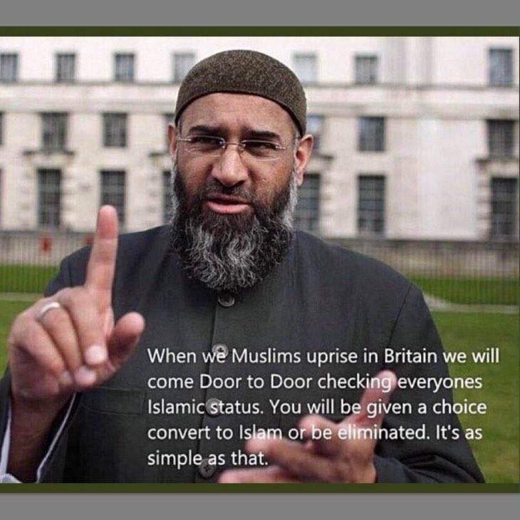 When we MusIims uprise in Britain we will come Door to Door checking everyones IsIamic Status. You will be given a choice to convert to IsIam or be eliminated. It's as simple as that- UK's top Islamic Scholar