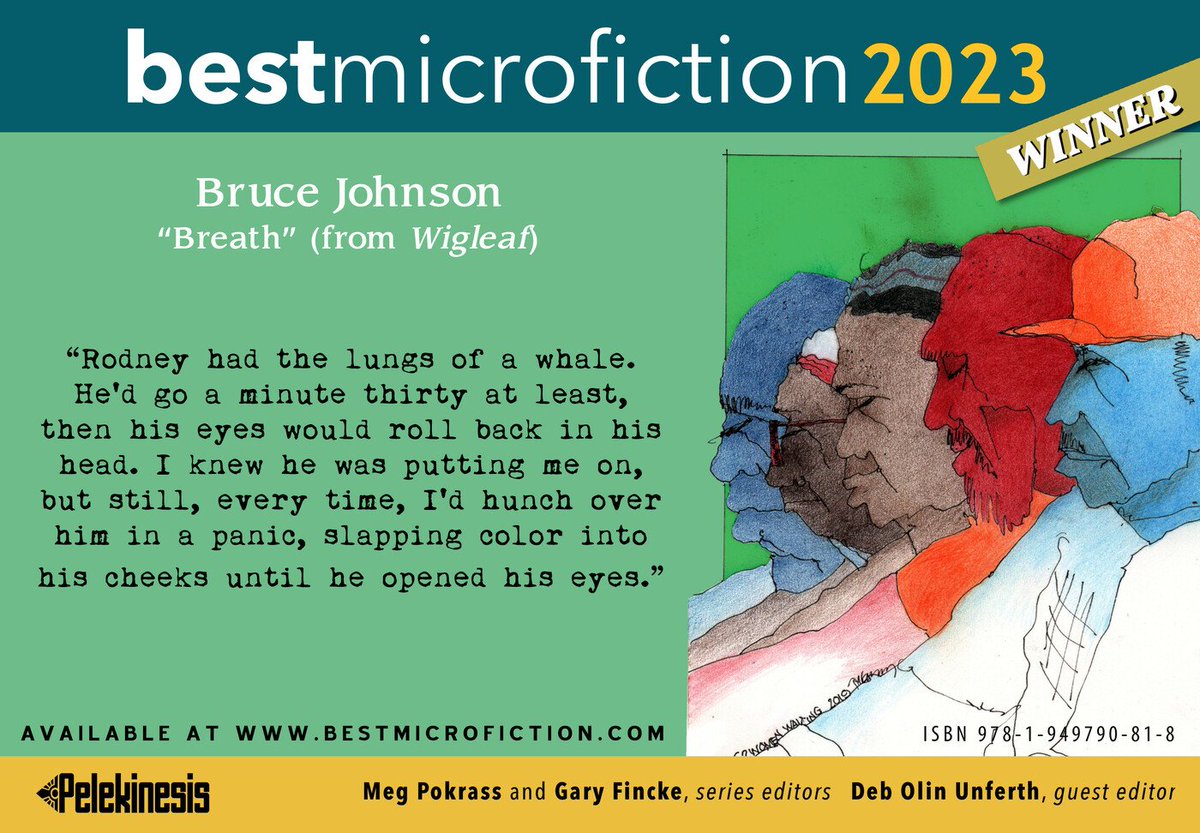 I am honored to have my #flashfiction piece "Breath" included in this year's <a href="/bestmicrofic/">…</a>, available for preorder now! Thank you to <a href="/Wigleaf/">Wigleaf</a> for the nomination.