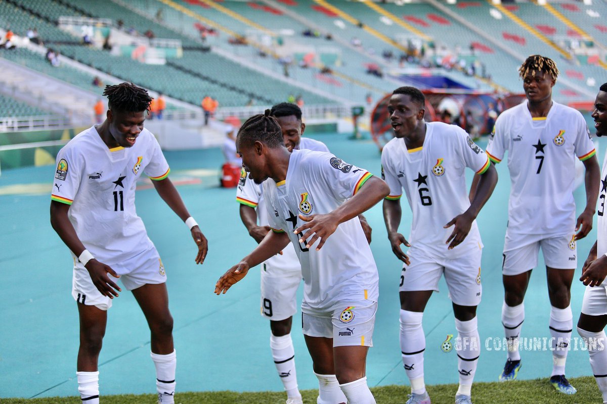 𝗙𝗨𝗟𝗟 𝗧𝗜𝗠𝗘 

🇬🇭 Ghana U23 3️⃣-2️⃣ Congo U23 🇨🇬

#BlackMeteors | #TotalEnergiesAFCONU23