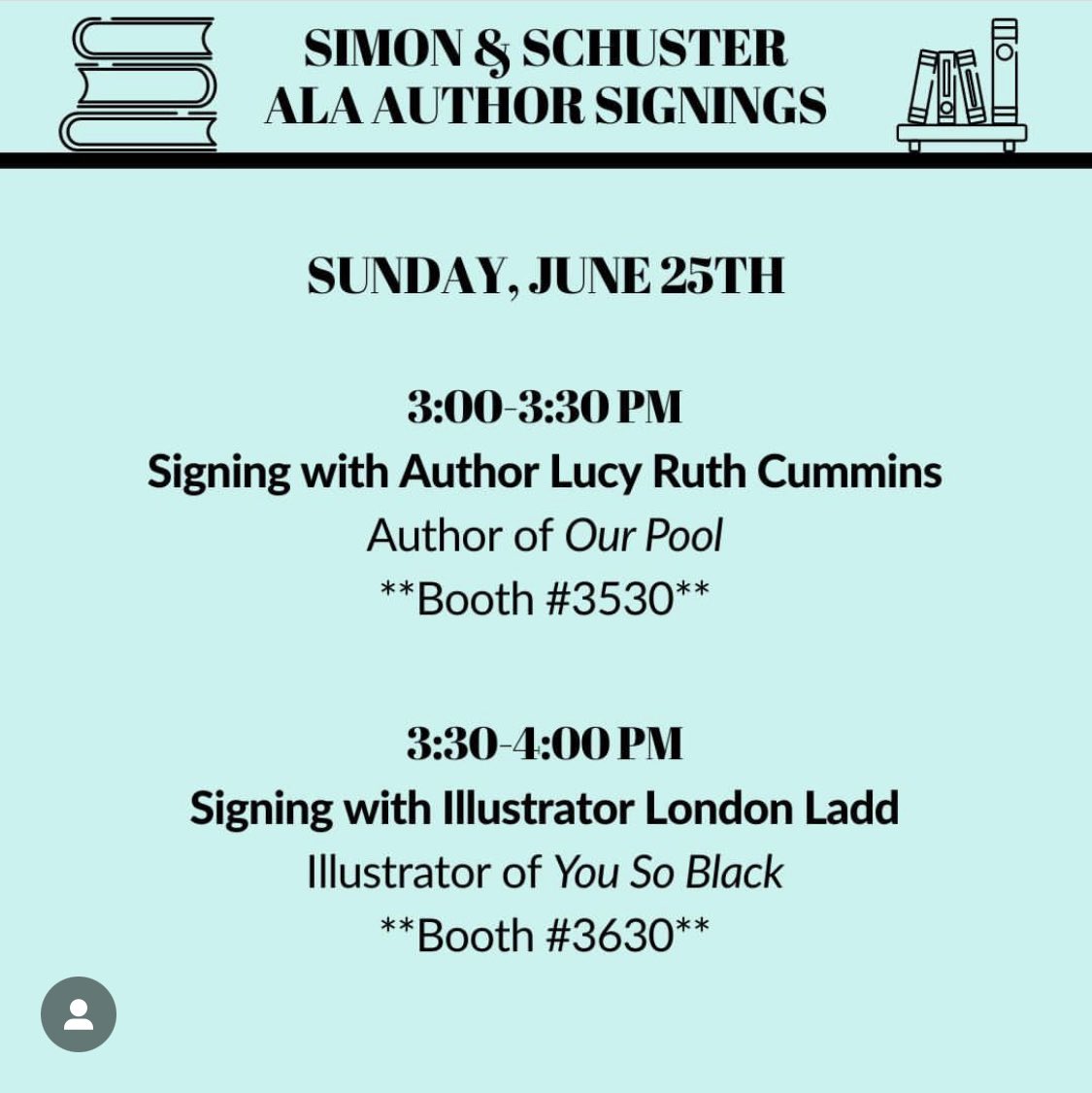 lucyruth's tweet photo. Big day at #ala2023 for OUR POOL &amp; I can’t wait!! @SSEdLib @ALALibrary https://t.co/ZWDvtHuxjc