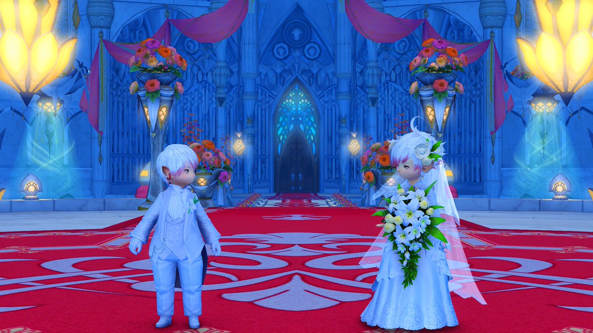 TunaTorori's tweet photo. Thank you to everyone who took the time to attend our wedding yesterday!! We really appreciate it!!

Also special thanks to @EveDeimos for the lovely drawing!

#FF14 #FFXIV #おはララ #ララフェル #GPOSERS https://t.co/evz1RdAbJo