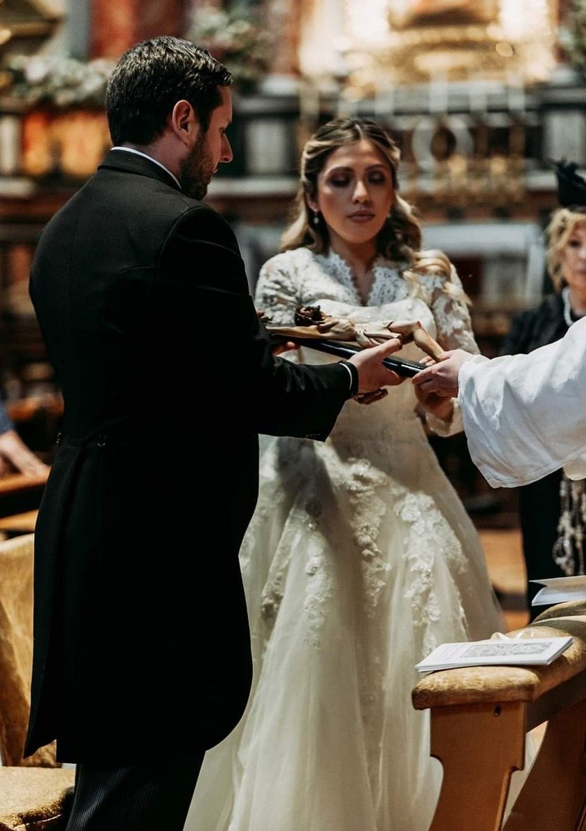 A beautiful Catholic marriage tradition ❤️ 

When the bride and bridegroom go to the church to be married they carry a Crucifix with them. The priest blesses the Crucifix and instead of saying that they have found the ideal partner with whom to share their lives, he exclaims,…