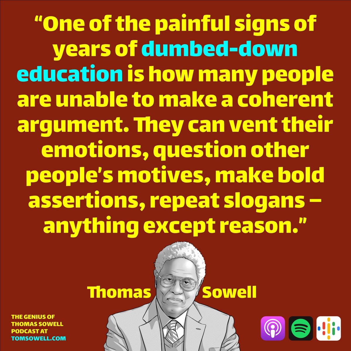 Thomas Sowell, The Genius of... (@AlanWolan) on Twitter photo 2023-06-25 18:11:00