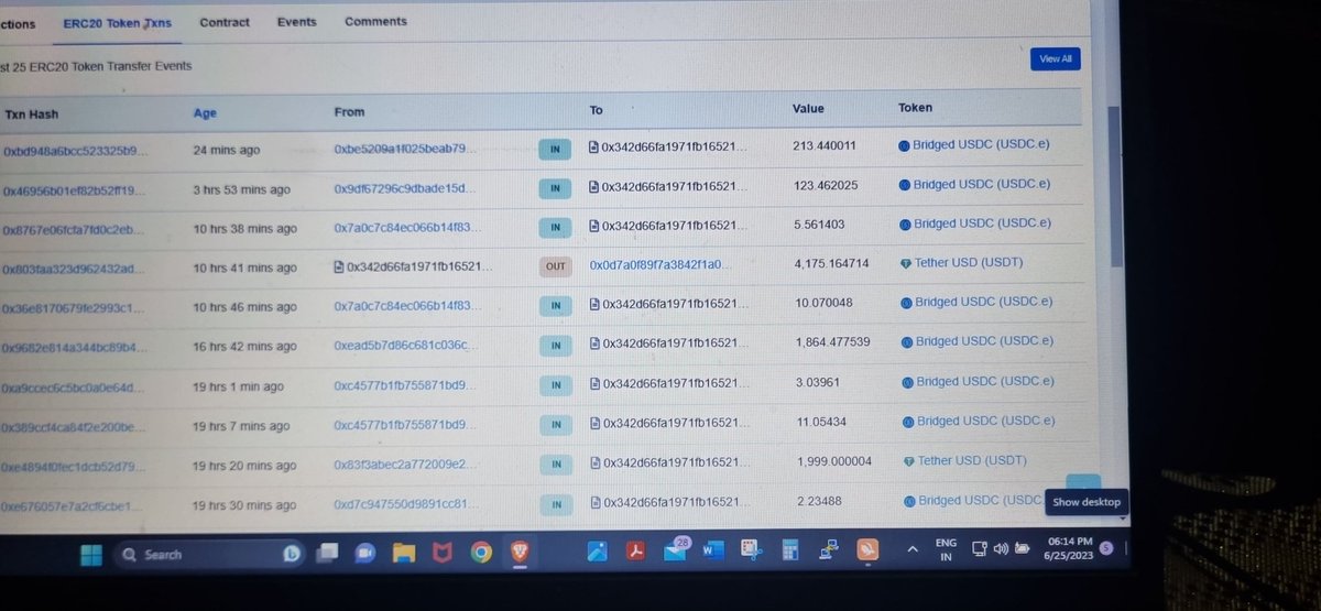 @Orbiter_Finance i sent 200 usdc from Zksync to Arbiter . Blockchain showing 80 confirmations and its success. But its not reflecting in metamask balance even on blockchain. So is ur bridge hacked or what ? All tokens are reflecting as USDC.e