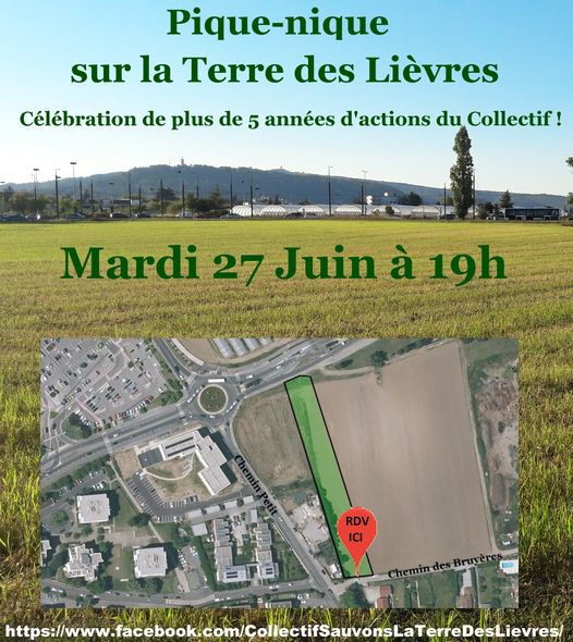 CollectifTDL's tweet photo. 🧺 Pour fêter la complète réussite de 5 ans de mobilisations, conclue par le retrait de Truffaut, l'extension de la Ferme urbaine et de la Zone agricole, nous nous réunissons pour un picnic sur les parcelles de la Métropole
RDV le 27-6 19h Chemin des Bruyères (X Chemin Petit) 👇 https://t.co/fNt3iaB50g