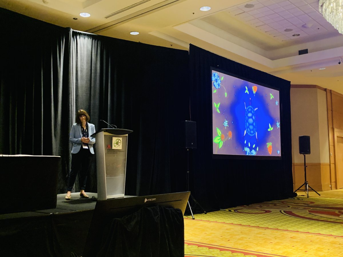 Powerful and touching #LandAcknowledgement delivered by Prof. @RuthARoss11, this year's @ICRS_Society President and TC3 Director, at the #ICRS2023Toronto conference in Toronto.  #cannabis #cannabinoid #cannabisscience