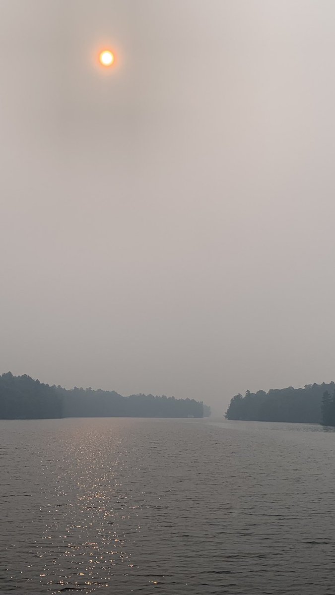 @the_cheeky_ness @AnthonyFarnell Parry Sound also. The smell of smoke woke me up at 8 
#onpoli #QuebecWildFires #AirQuality #Ontario #onstorm