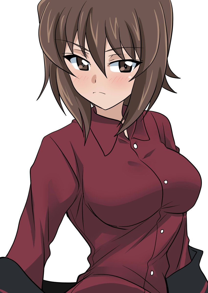西住まほ 「お題 「黒森峰女学園」から西住お姉ちゃん #週末ガルパンお絵描き120分一本勝負」|わっく艦＠新刊メロンブックス委託中のイラスト