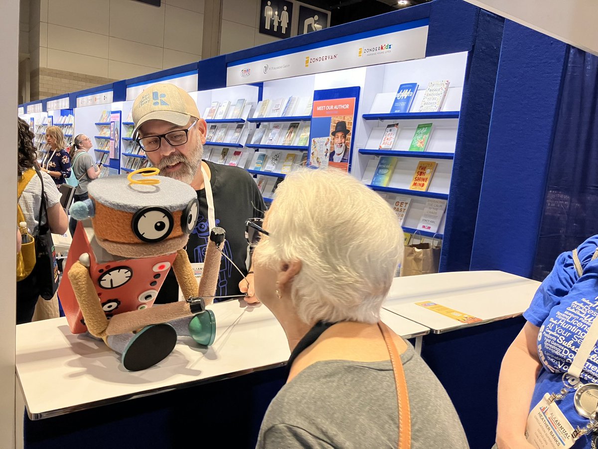 Zonderkidz's tweet photo. Did you see Wimee yesterday on the show floor at #ALAAC23? The team will be on the Diversity in Publishing stage today at 11:30. Come hear their story! https://t.co/bbZR2eEacp