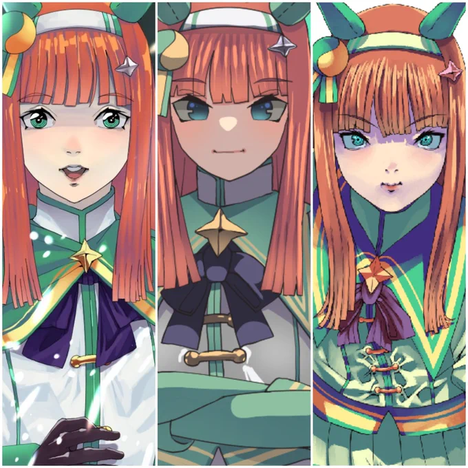 過去から現在までの顔のパターン分けてみたら懐かしくなった 描いてて楽しいのは右側 描いた枚数では真ん中が一番多い 左側は一時期気に入って描いてた